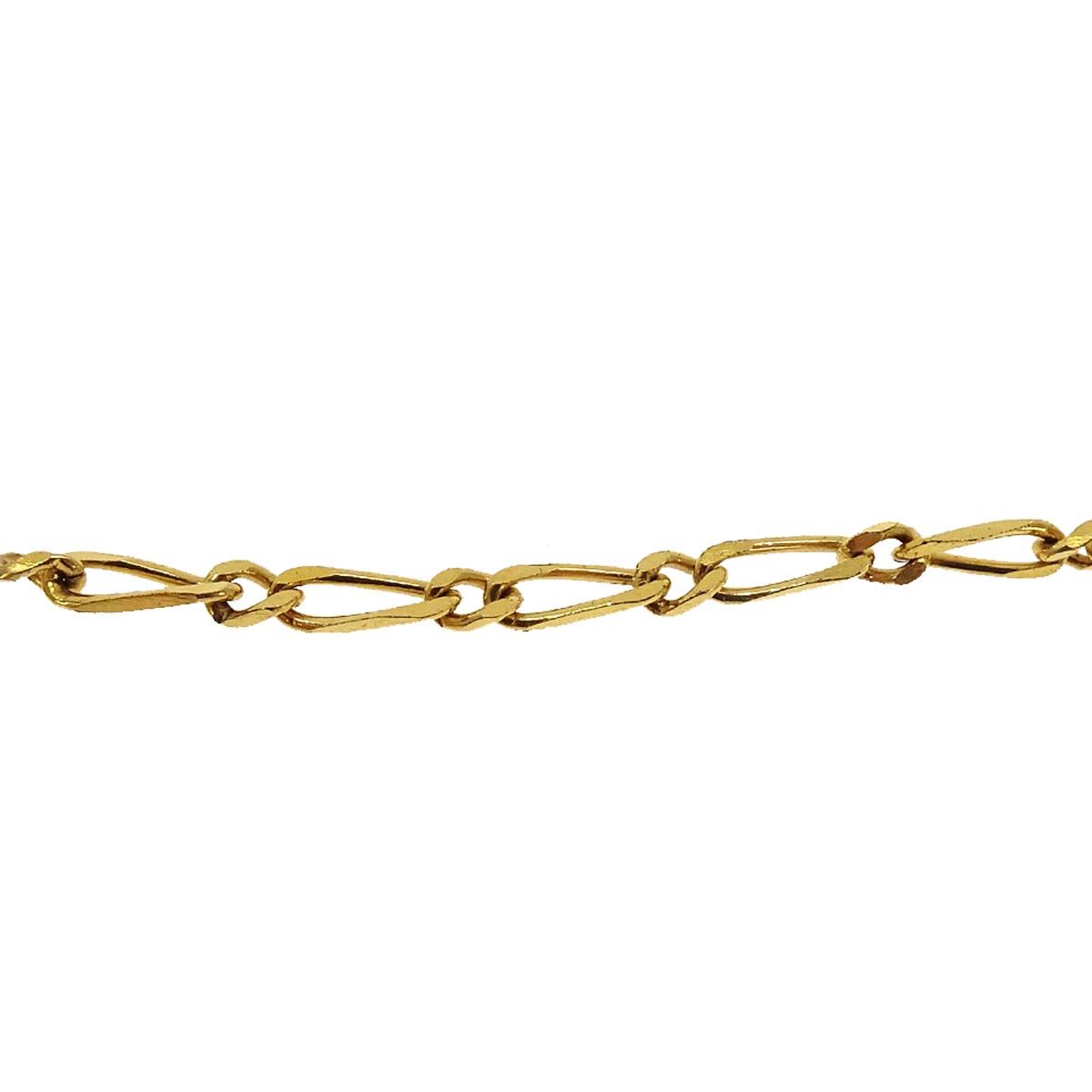 Chanel Medallion Chain Pendant Necklace Gold Rhinestone 3438/1982