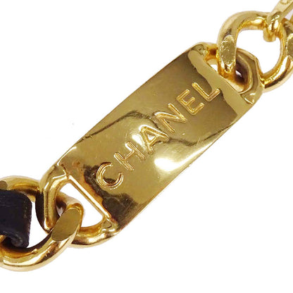 Chanel Chain Belt Medallion Gold Black Small Good