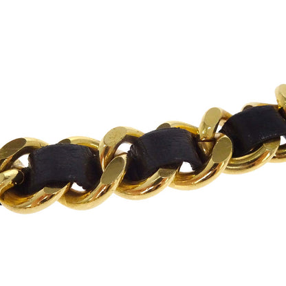 Chanel Chain Belt Medallion Gold Black Small Good