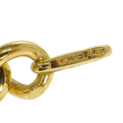 Chanel Chain Belt Medallion Gold Black Small Good