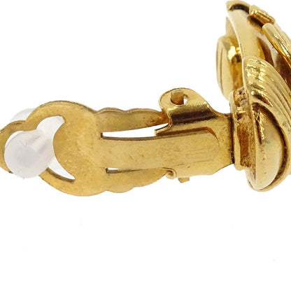 Chanel Oval Clip-On Earrings Gold 94A