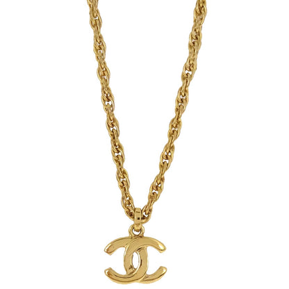 Chanel Gold CC Chain Pendant Necklace