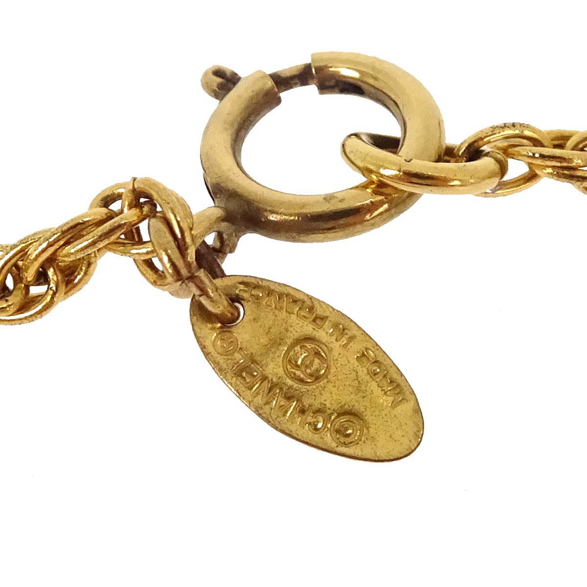 Chanel Gold CC Chain Pendant Necklace