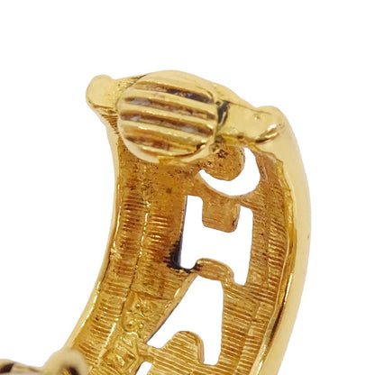 Chanel Half-Hoop Clip-On Earrings Gold 2317