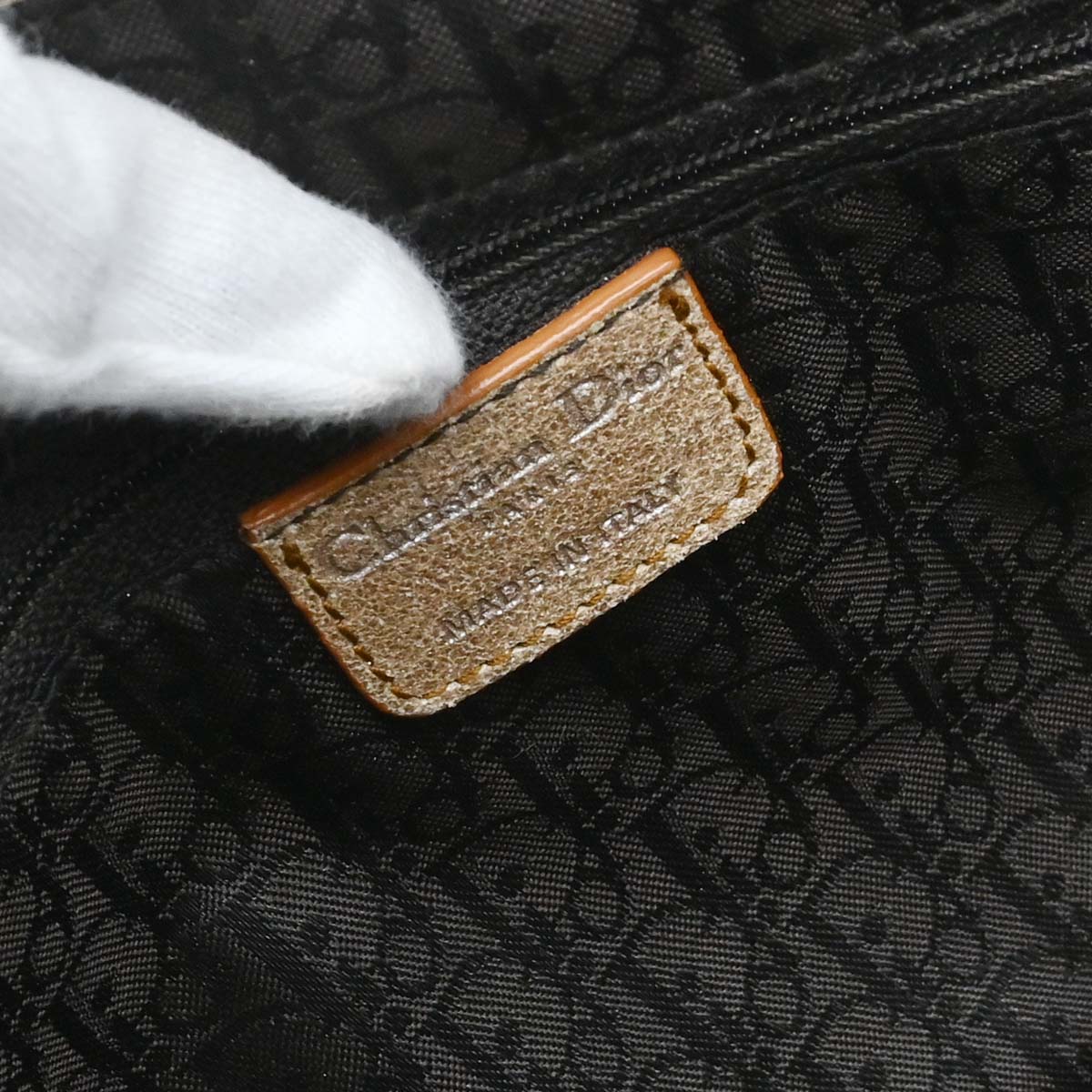 Christian Dior Metallic Gold Leather Gaucho Shoulder Bag