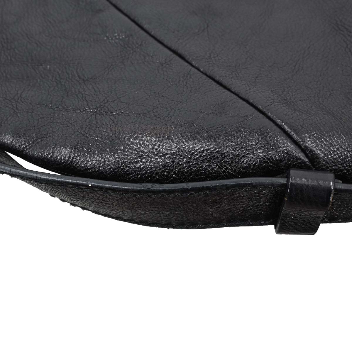 Yves Saint Laurent Black Leather Large Mombasa Handbag