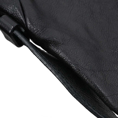 Yves Saint Laurent Black Leather Large Mombasa Handbag