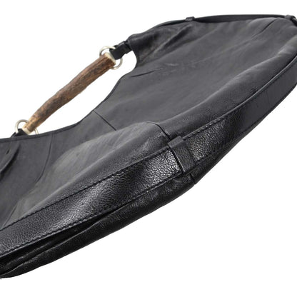 Yves Saint Laurent Black Leather Large Mombasa Handbag