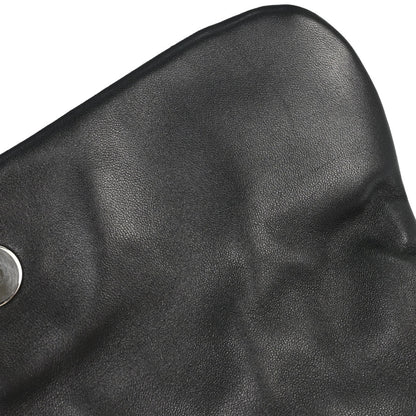 Chanel Black Lambskin Bubble Quilt Accordion Flap Handbag