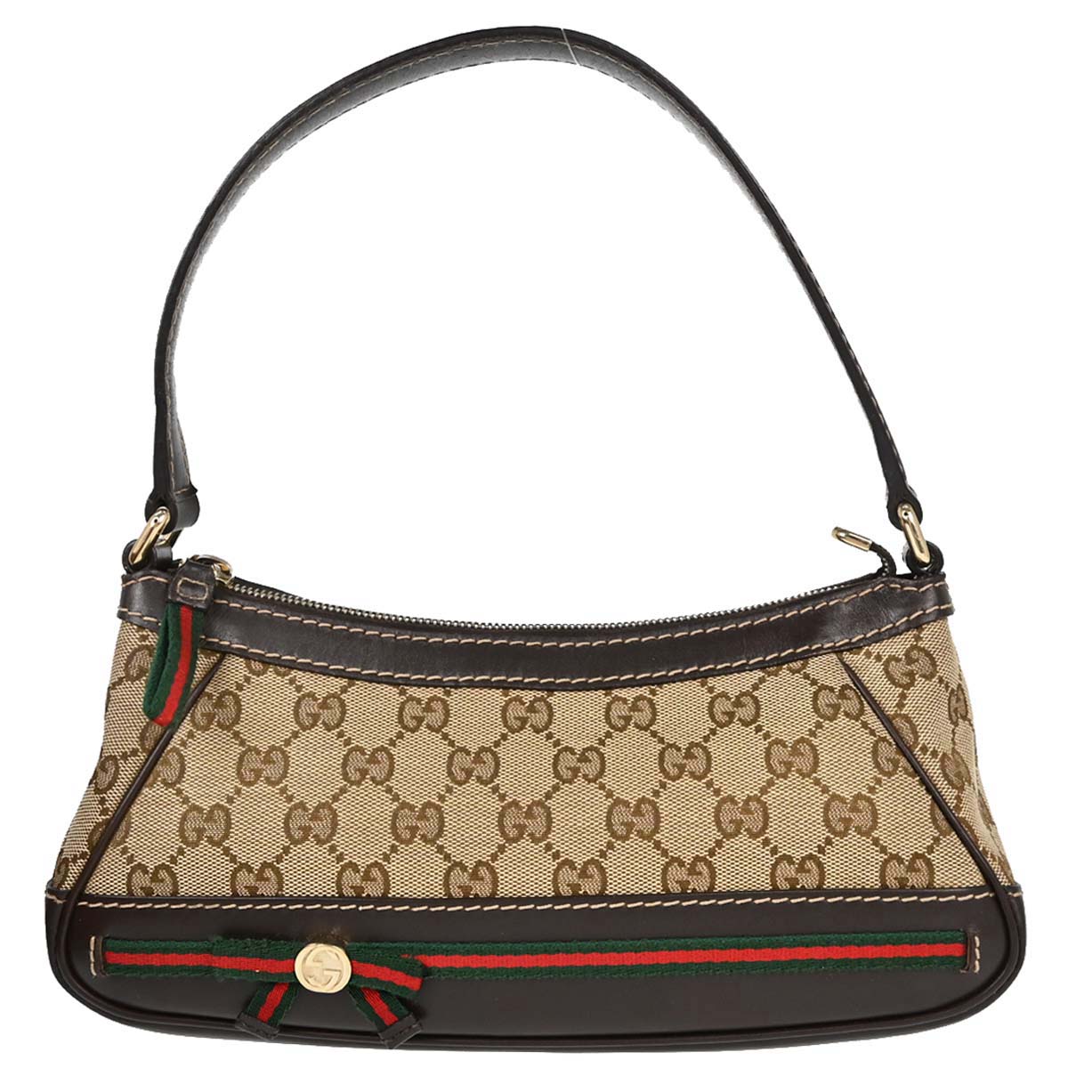 Gucci Beige Canvas GG Sherry Line Mayfair Handbag