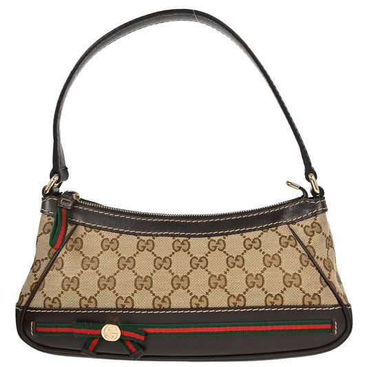 Gucci Beige Canvas GG Sherry Line Mayfair Handbag