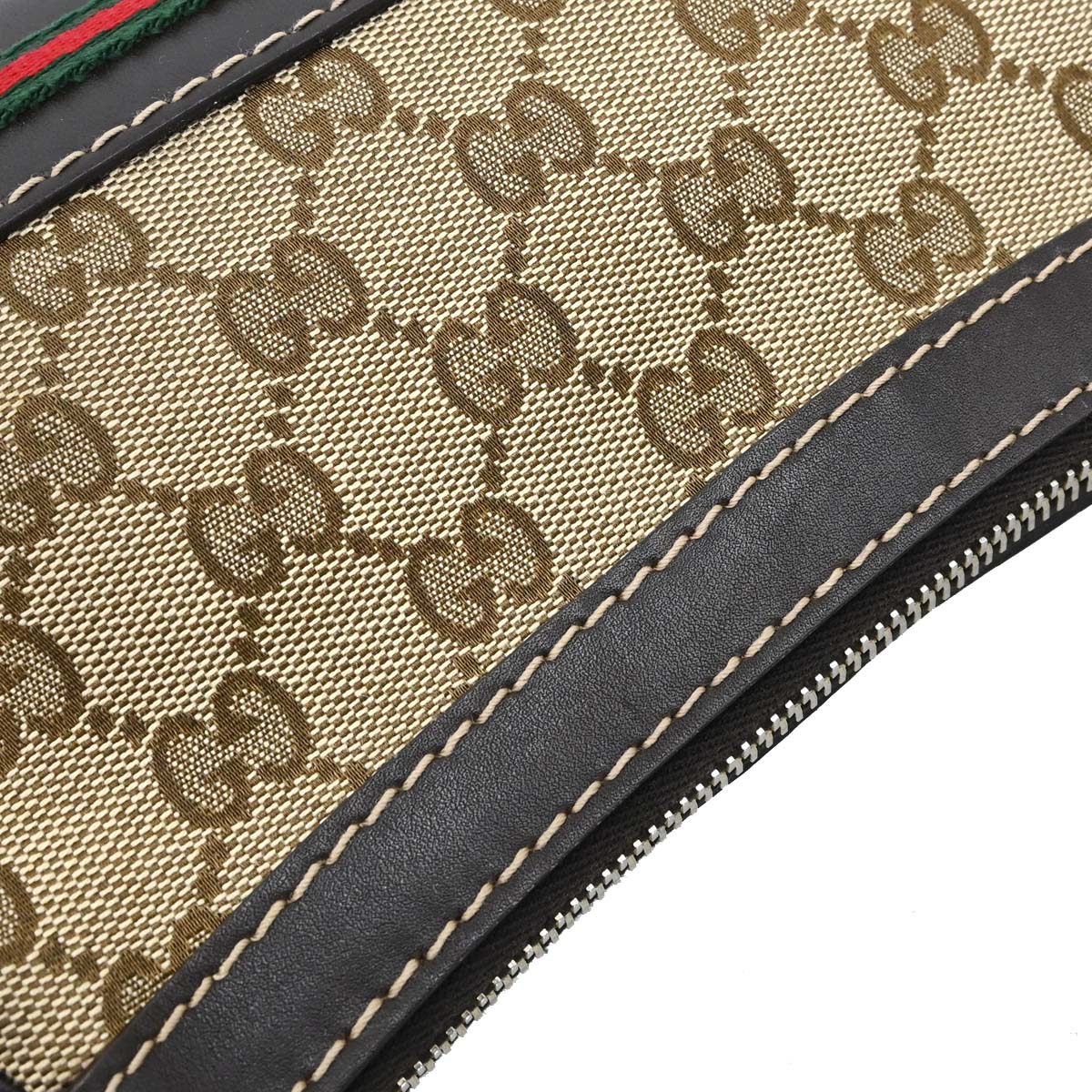 Gucci Beige Canvas GG Sherry Line Mayfair Handbag