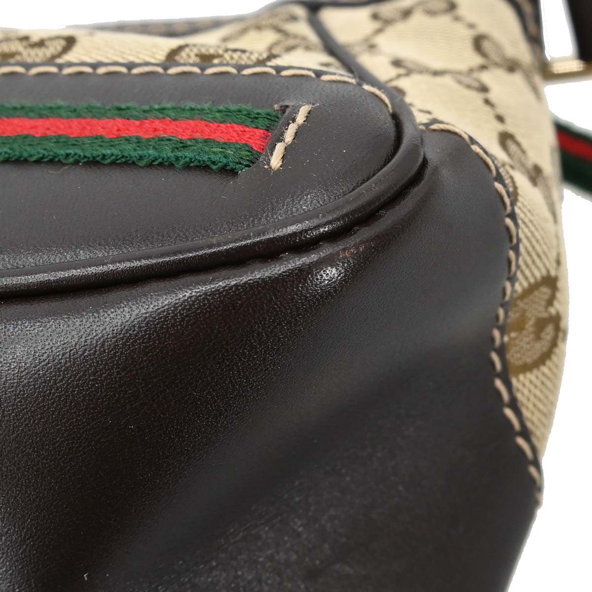 Gucci Beige Canvas GG Sherry Line Mayfair Handbag