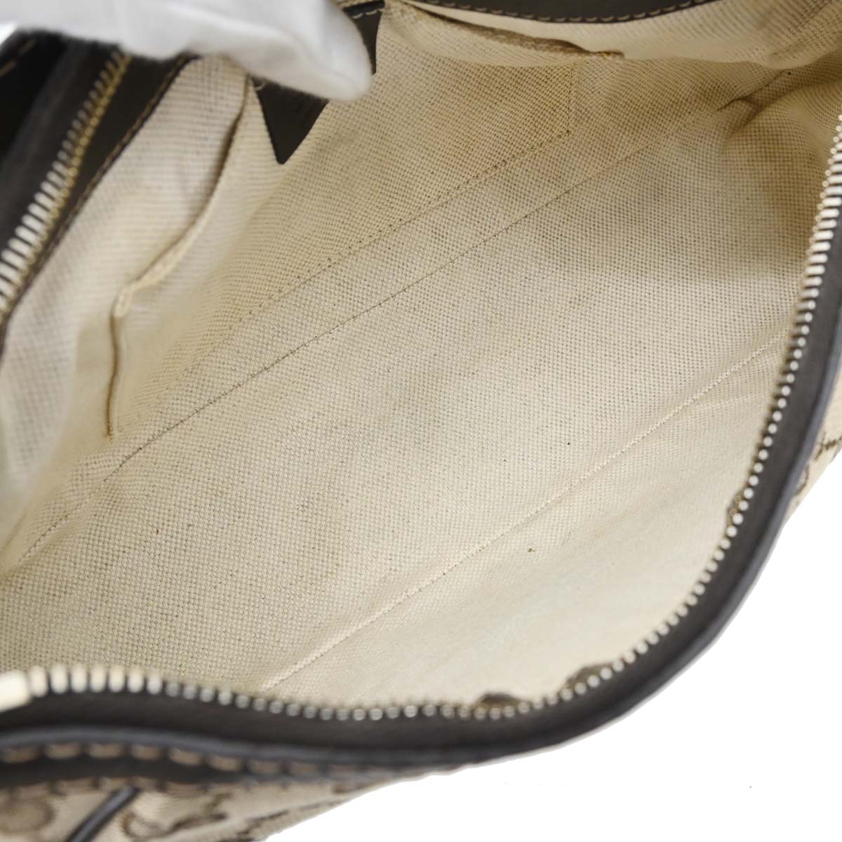 Gucci Beige Canvas GG Sherry Line Mayfair Handbag