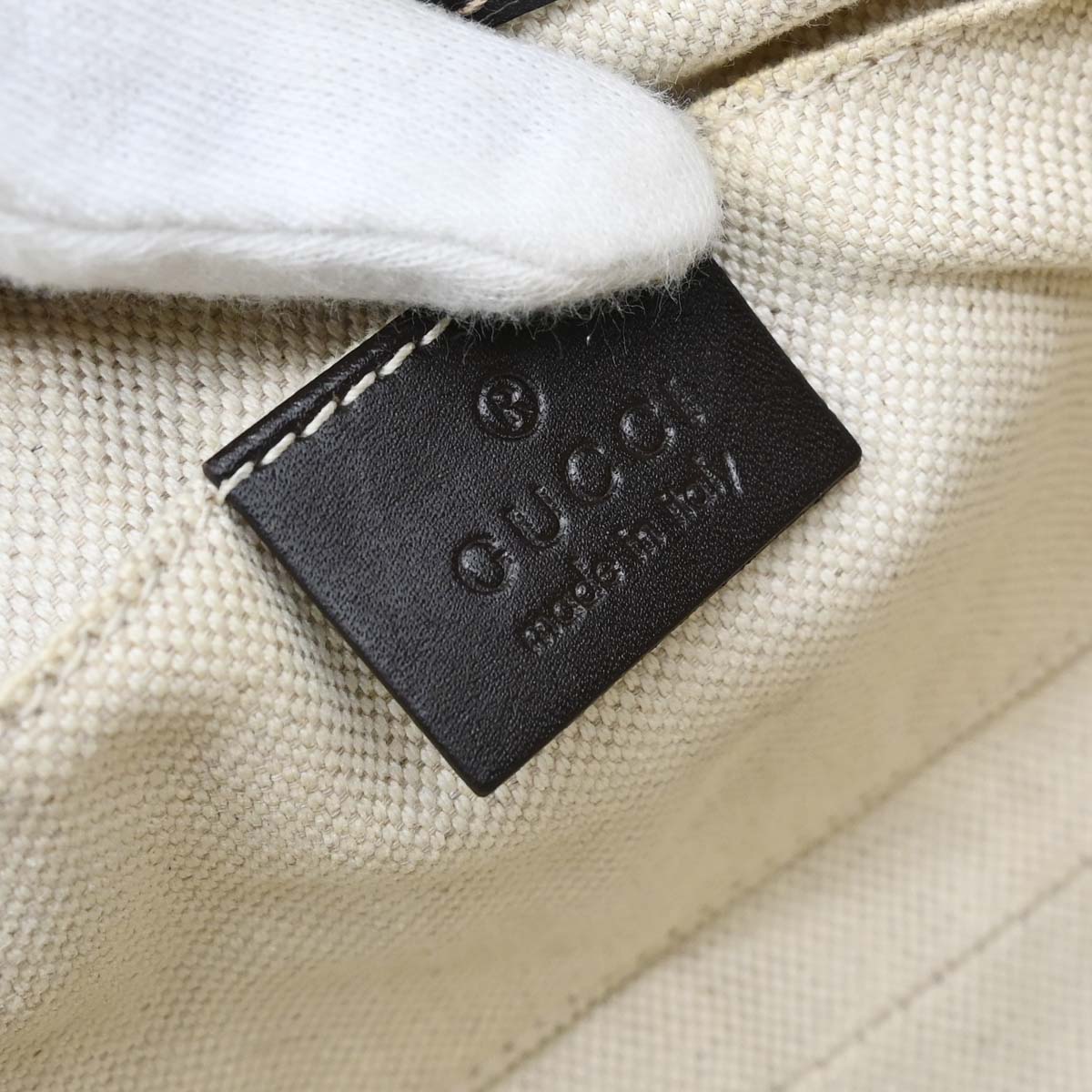 Gucci Beige Canvas GG Sherry Line Mayfair Handbag
