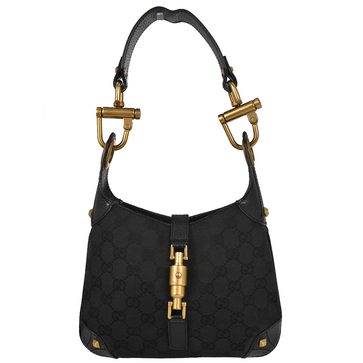 Gucci Black GG New Jackie Handbag