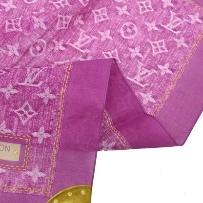 Louis Vuitton Pink Monogram Scarf 55 Bandana Small Good