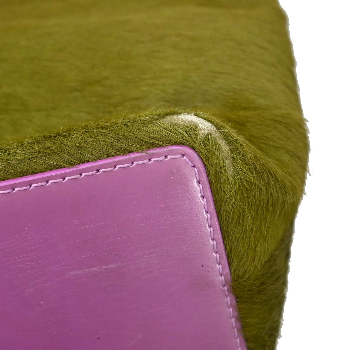 Christian Dior Khaki Pony Hair Masai Bag Tote