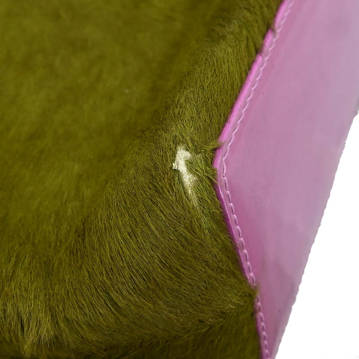 Christian Dior Khaki Pony Hair Masai Bag Tote