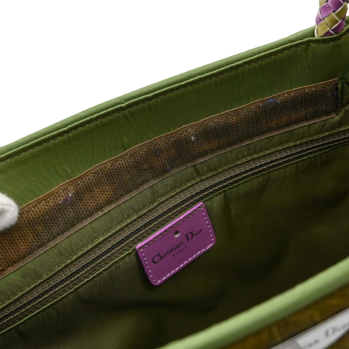 Christian Dior Khaki Pony Hair Masai Bag Tote