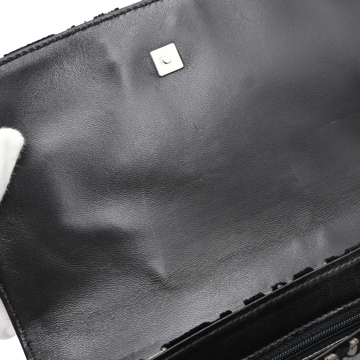 Gucci Black Velvet Handbag