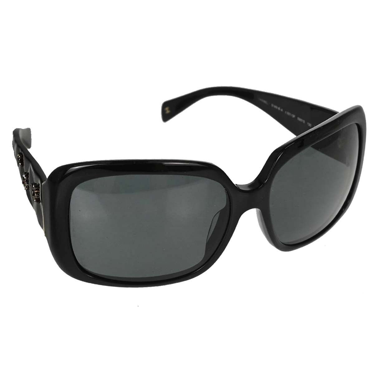 Chanel Sunglasses Eyewear Black Rhinestone Small Good 59□15 130
