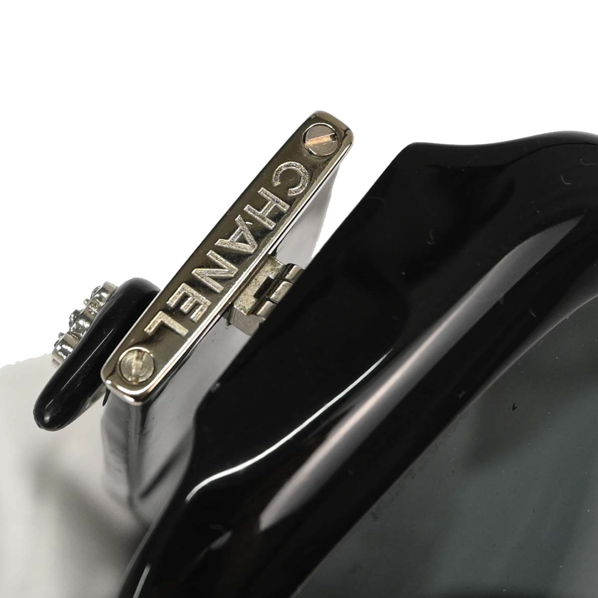 Chanel Sunglasses Eyewear Black Rhinestone Small Good 59□15 130