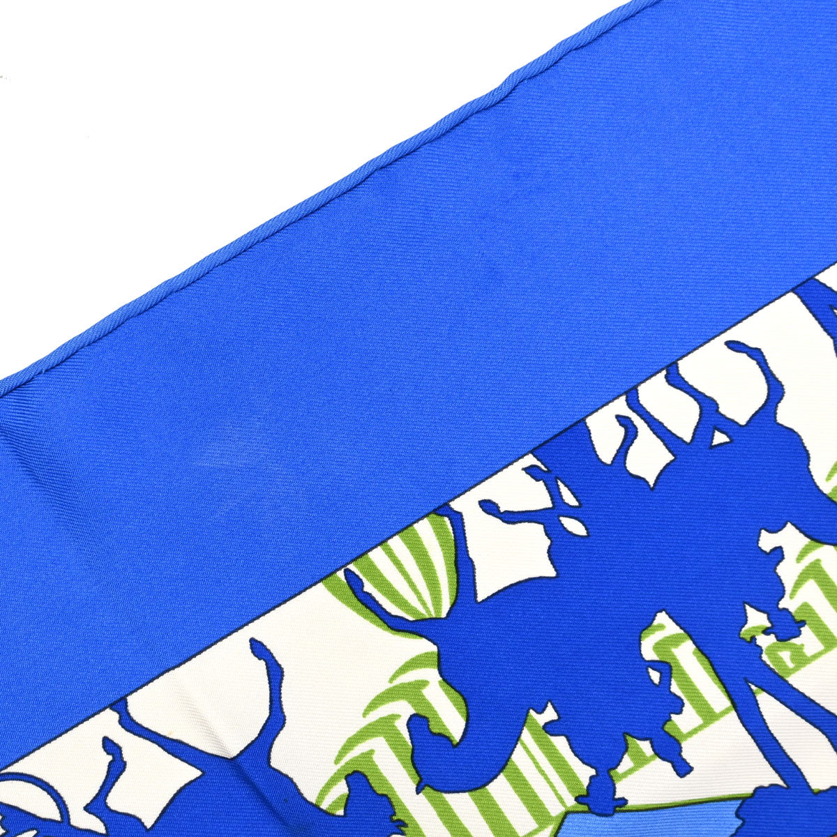 Hermes Scarf Carre 90 Feria de Sevilla Blue Small Good
