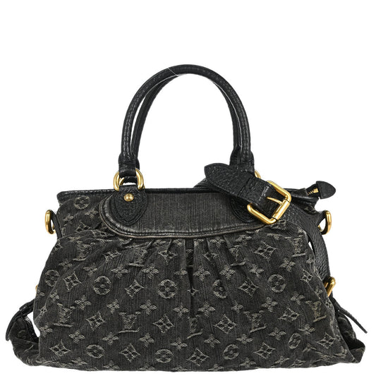 Louis Vuitton Monogram Denim Neo Cabby MM 2way Shoulder Tote Handbag M95351