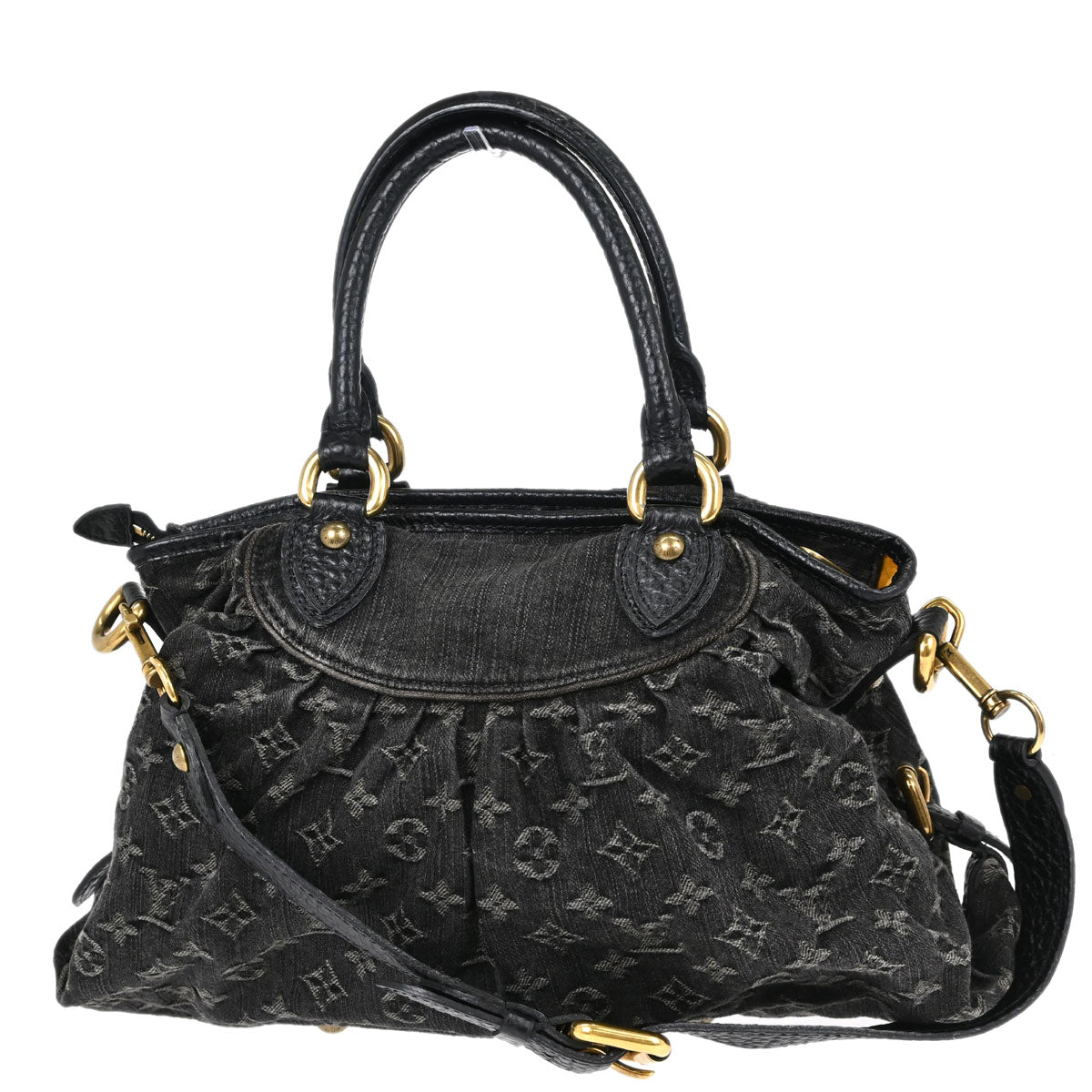 Louis Vuitton Monogram Denim Neo Cabby MM 2way Shoulder Tote Handbag M95351
