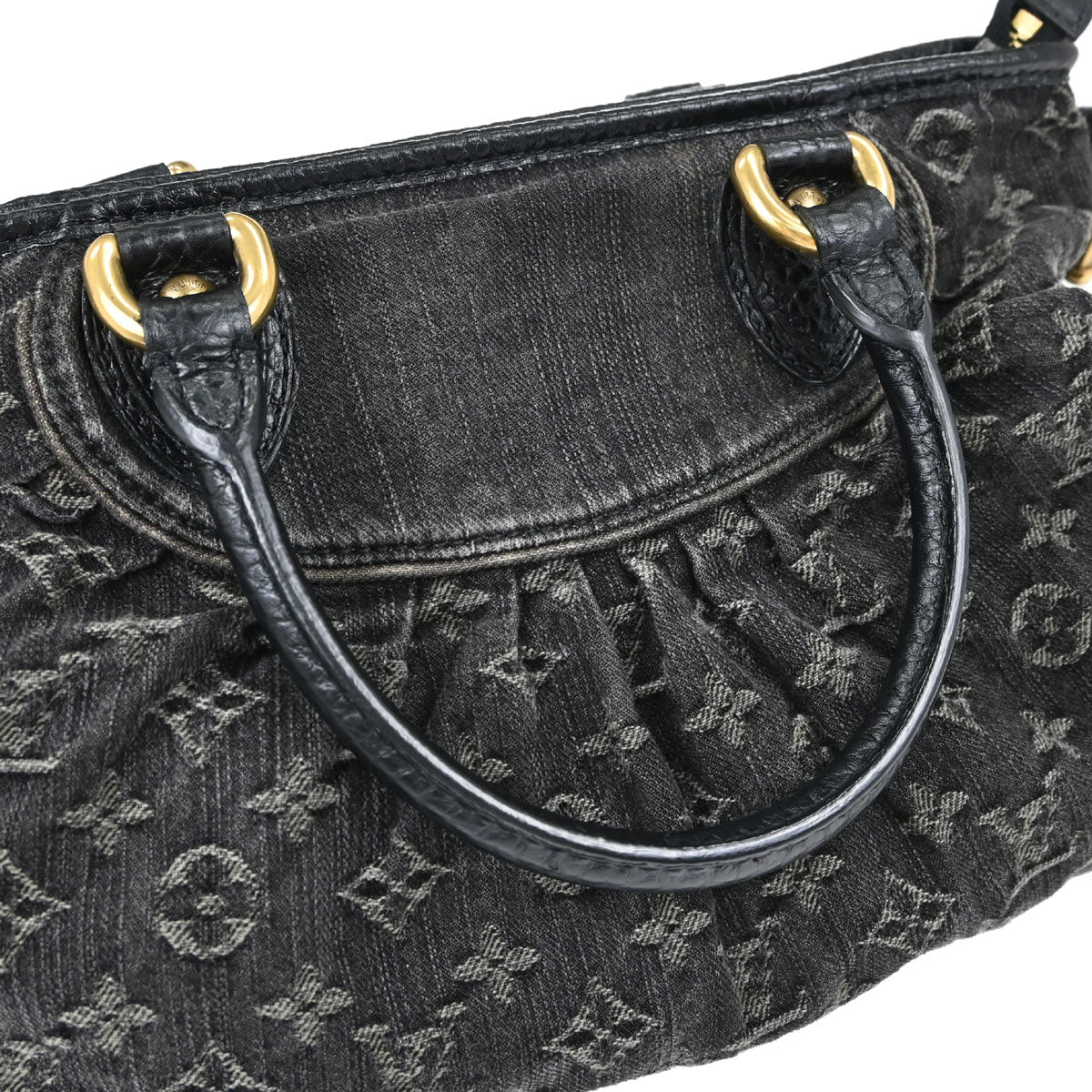 Louis Vuitton Monogram Denim Neo Cabby MM 2way Shoulder Tote Handbag M95351