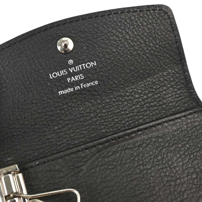 Louis Vuitton Black Mahina Multicles 4 Key Case M64054 Small Good