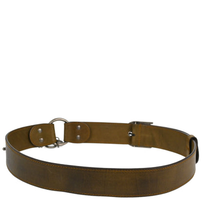Christian Dior Leather Belt Brown #80