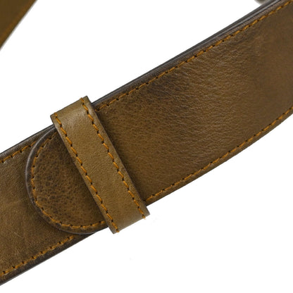 Christian Dior Leather Belt Brown #80