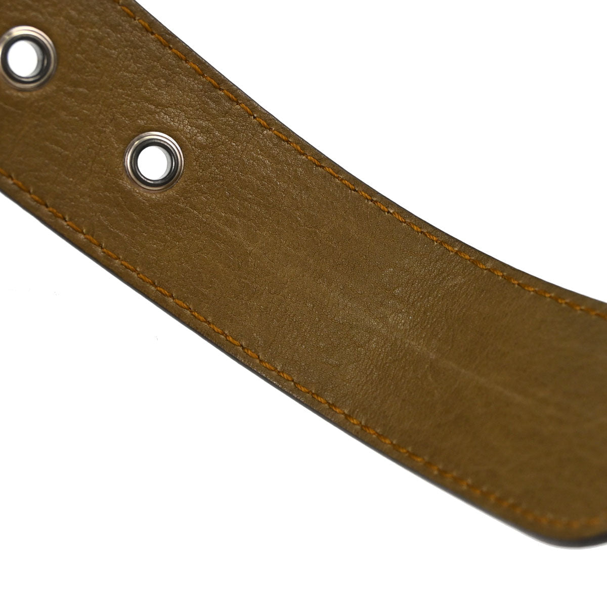 Christian Dior Leather Belt Brown #80
