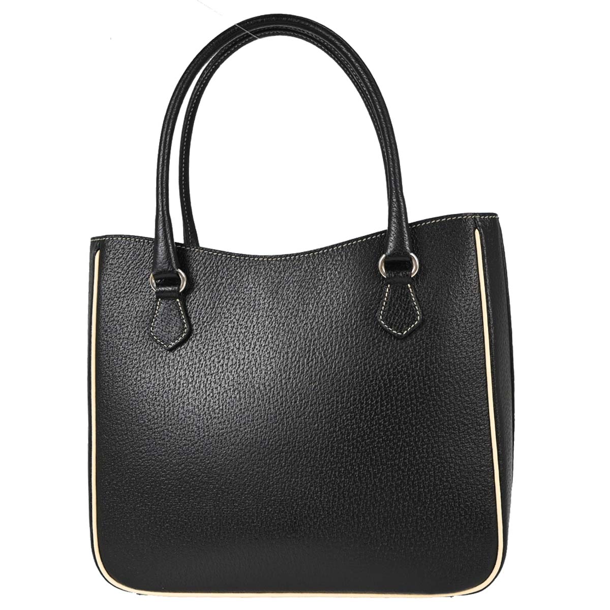 Prada Black Leather Tote Handbag