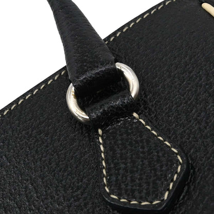 Prada Black Leather Tote Handbag