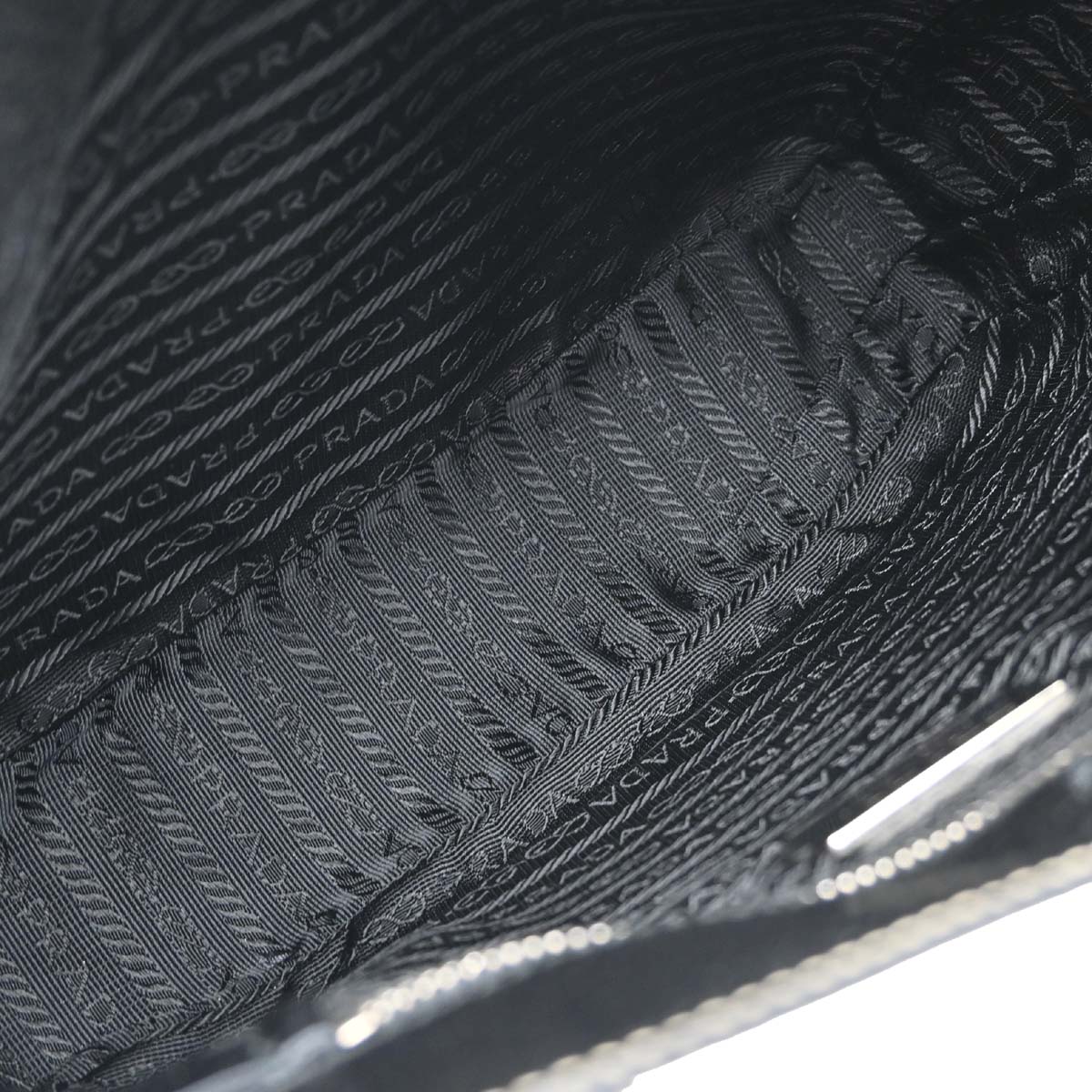 Prada Black Leather Tote Handbag