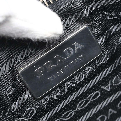 Prada Black Leather Tote Handbag