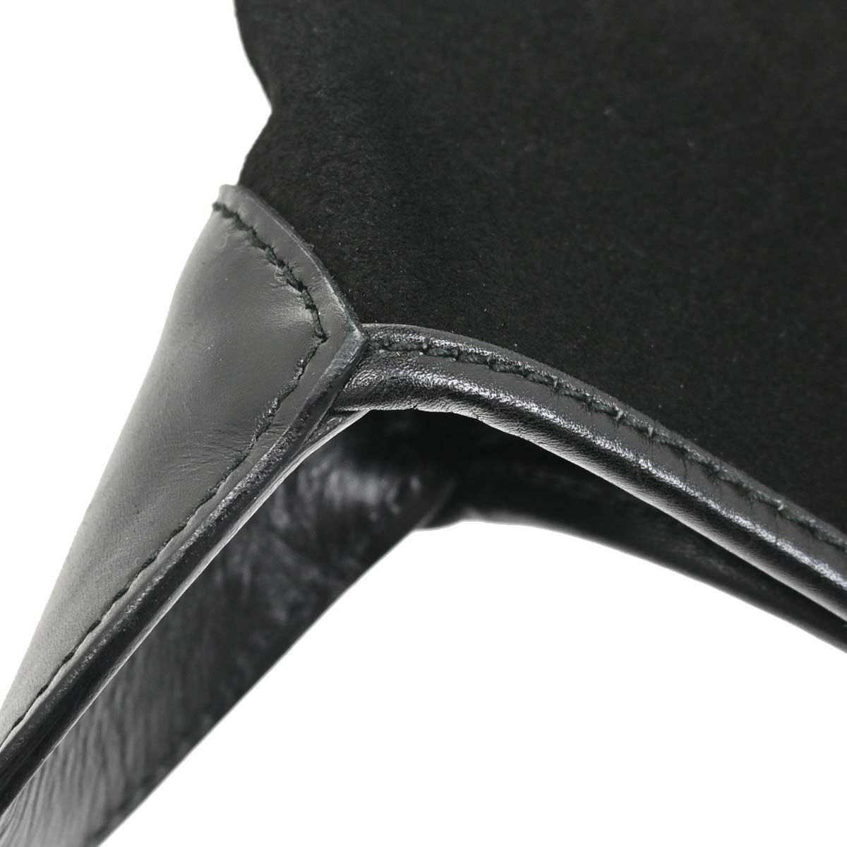 Gucci Black Suede Kandinsky Bamboo Hobo Handbag
