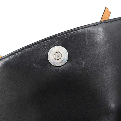 Christian Dior Black Patent Leather Bondage Handbag