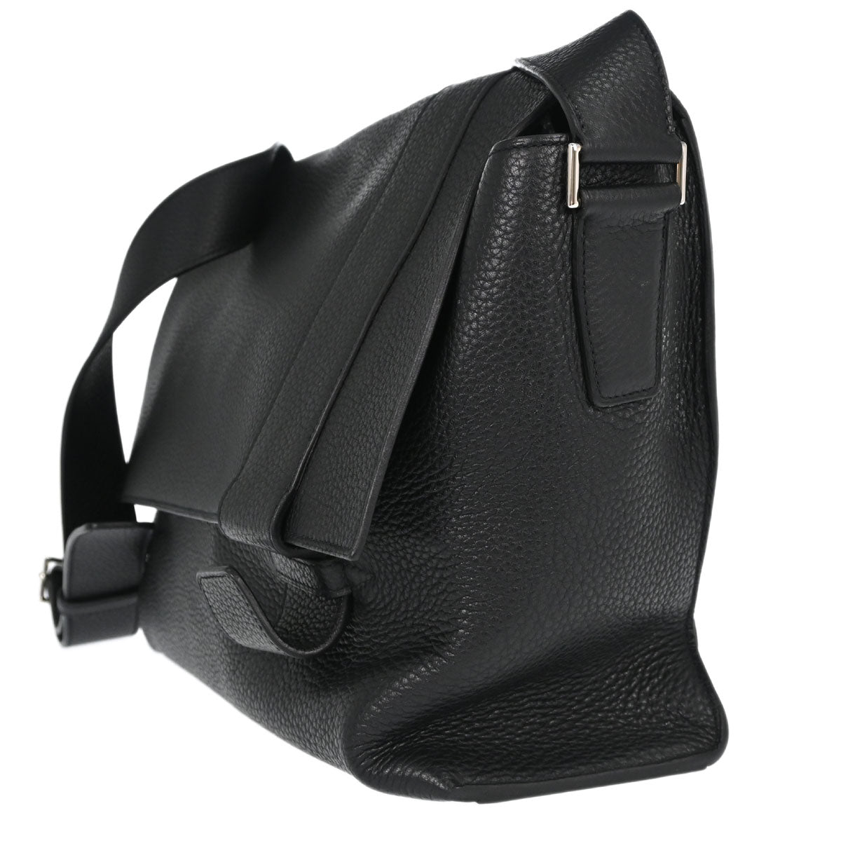 Hermes Black Taurillon Clemence Alfred 35 Messenger Shoulder Bag