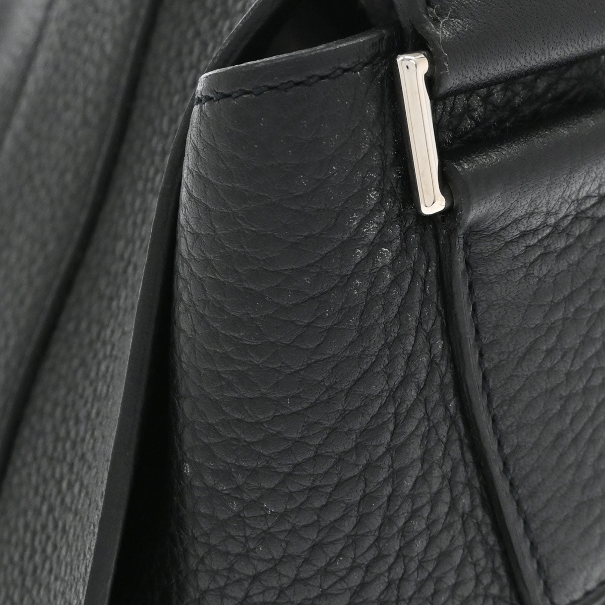 Hermes Black Taurillon Clemence Alfred 35 Messenger Shoulder Bag