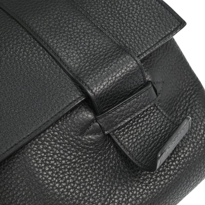 Hermes Black Taurillon Clemence Alfred 35 Messenger Shoulder Bag