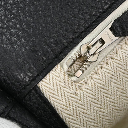 Hermes Black Taurillon Clemence Alfred 35 Messenger Shoulder Bag