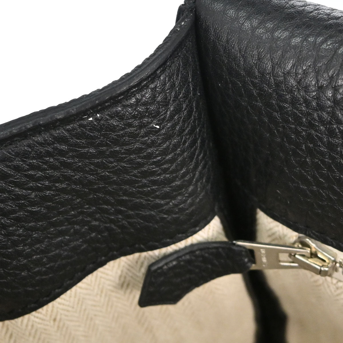 Hermes Black Taurillon Clemence Alfred 35 Messenger Shoulder Bag