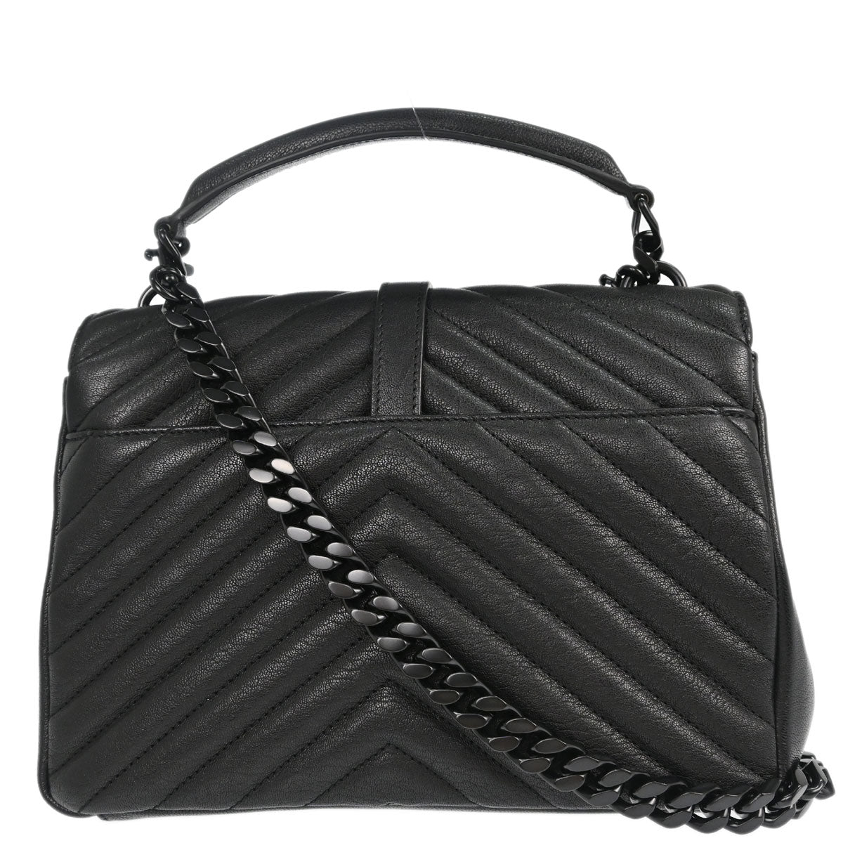 Saint Laurent Black College Medium 2way Shoulder Handbag