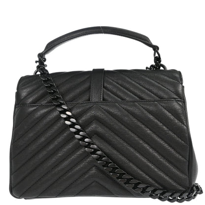 Saint Laurent Black College Medium 2way Shoulder Handbag