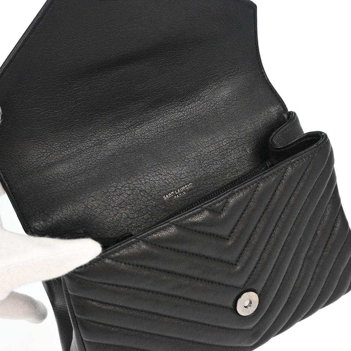 Saint Laurent Black College Medium 2way Shoulder Handbag