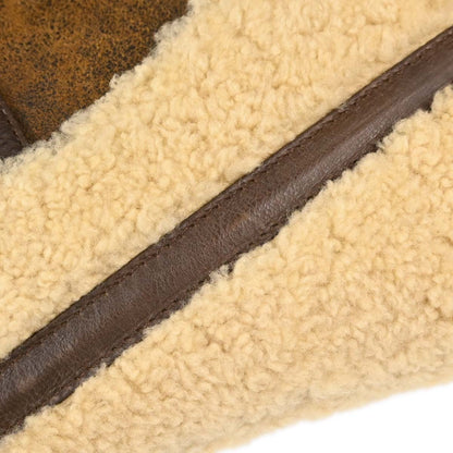 Christian Dior Brown Mouton Saddle Handbag
